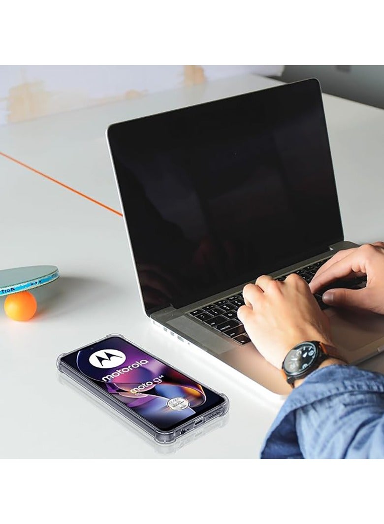 Silicone Case for Motorola Moto G54 Clear TPU Four Corners Protective Cover Transparent Soft - Image 5