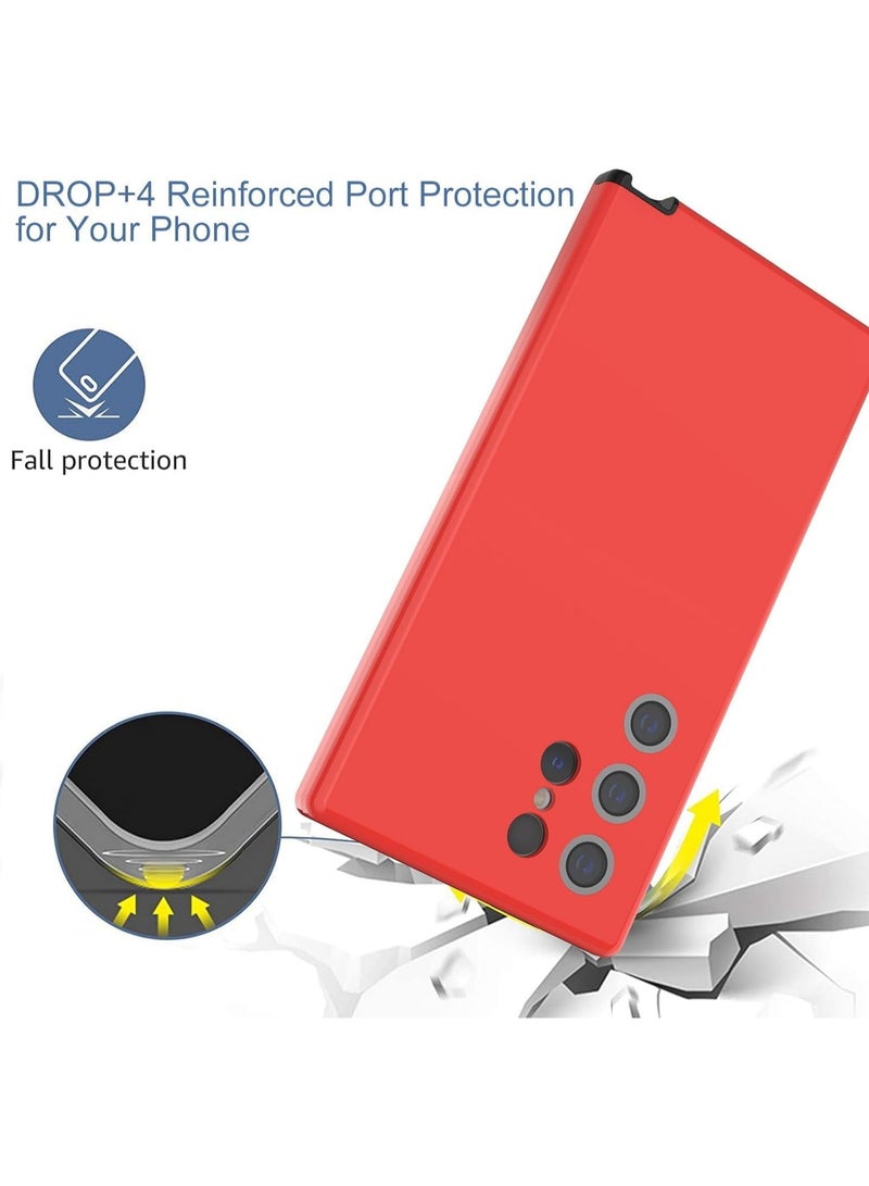 general Case Compatible with Samsung Galaxy S24 Ultra 6.8 inch, 3 in 1 TPU and PC 3-Layer Heavy Duty Rugged Shockproof Drop Proof Hybrid Full Body Protective Cover - Image 5