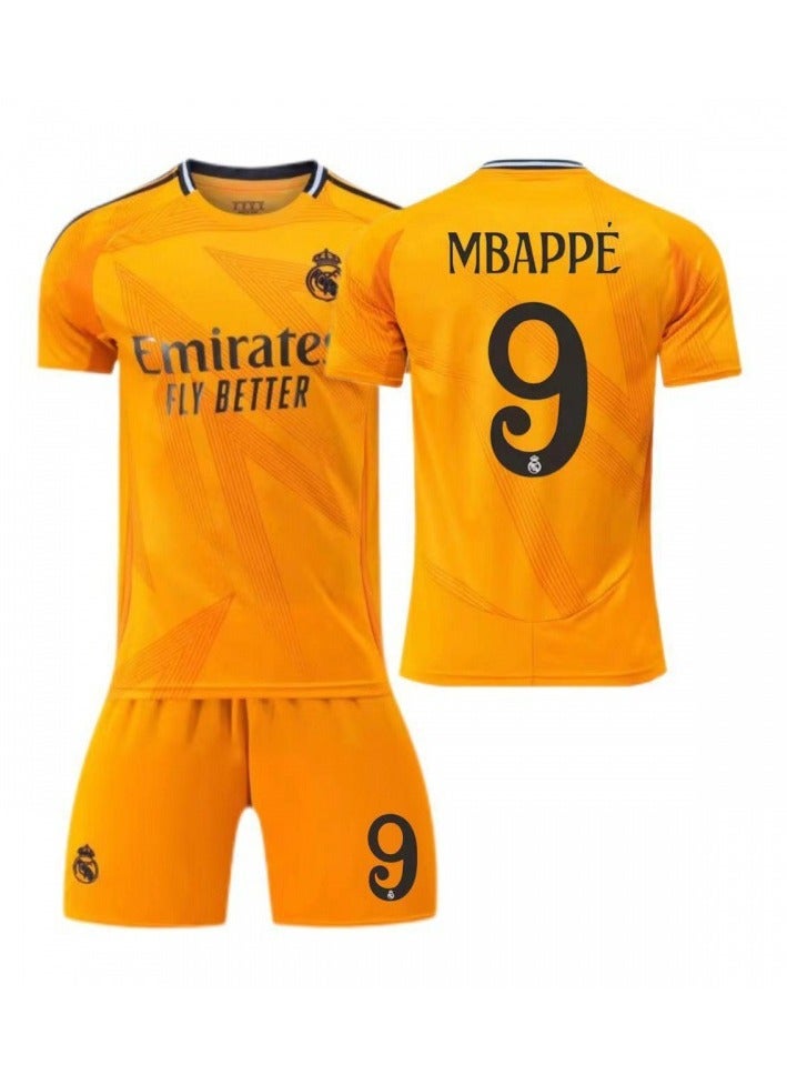 General 2024/25 Real Madrid Away Football Jersey MBAPPE #9 Football Jersey/Shorts Gift Set Kids Size & Adult Size, Gift for Fan Friends  - Image 1