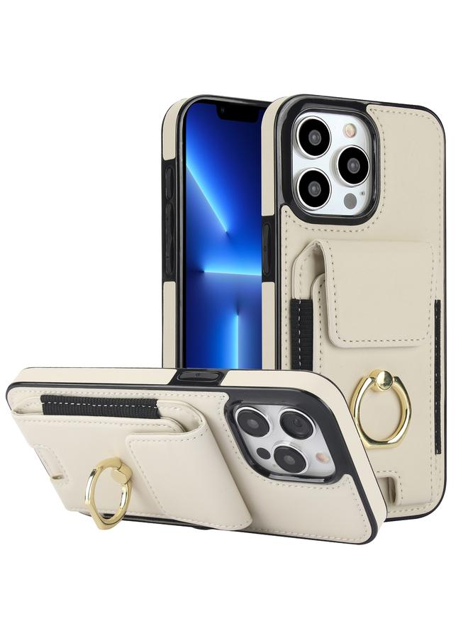 Zaboon Case For iPhone 13 Pro Max Elastic Card Bag Ring Holder Phone Case - Image 1