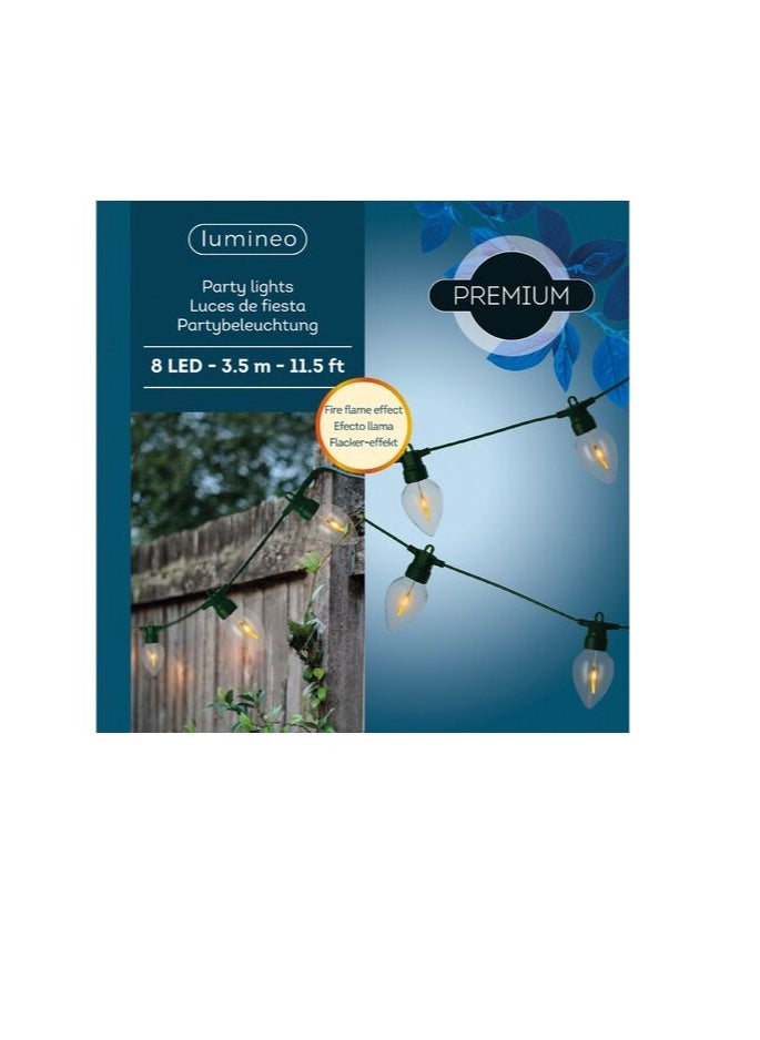 Kaemingk Kaemingk Lumineo Party Lights 8 LED  Festive Decorative Lights  Battery-Powered LED String Lights  Perfect for Parties, Events & Holiday Decor -Indoor & Outdoor Use  - Image 1