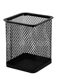 Generic Square Iron Metal Mesh Pen holder (Black)  - Image 1