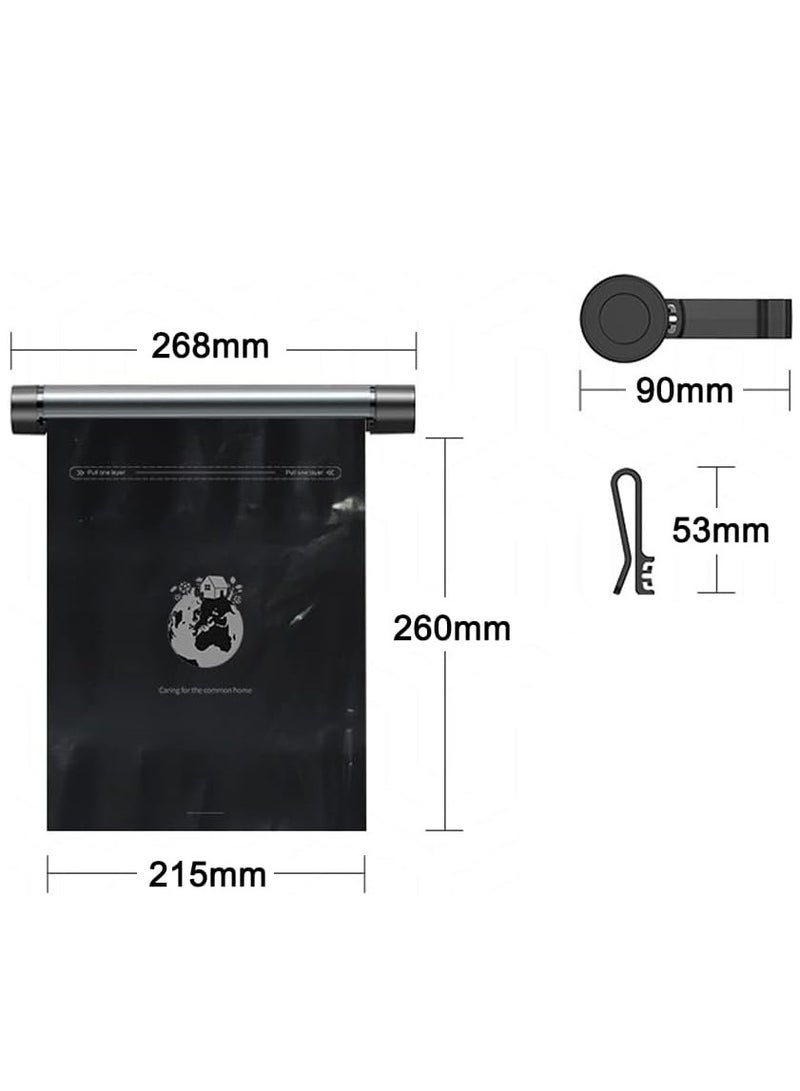 2-set Car Garbage Bag Organizer Auto Trashes Can Disposable Storage Bag with 2 Rolls Garbage Bag for Car Vehicle Truck SUV  - Image 2