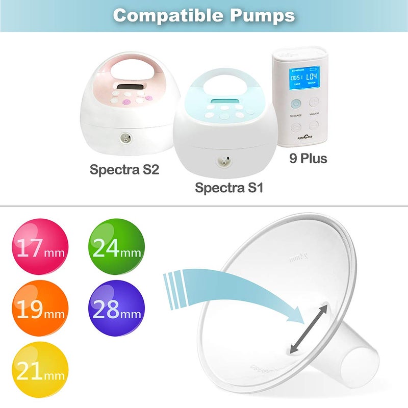 Nenesupply 28mm Pump Parts Compatible with Spectra S1 Spectra S2 Pumps Replacement Kit to Spectra Pump Parts Replace Spectra S2 Accessories and Spectra Flange Duckbill Valve Backflow Protector - Image 3