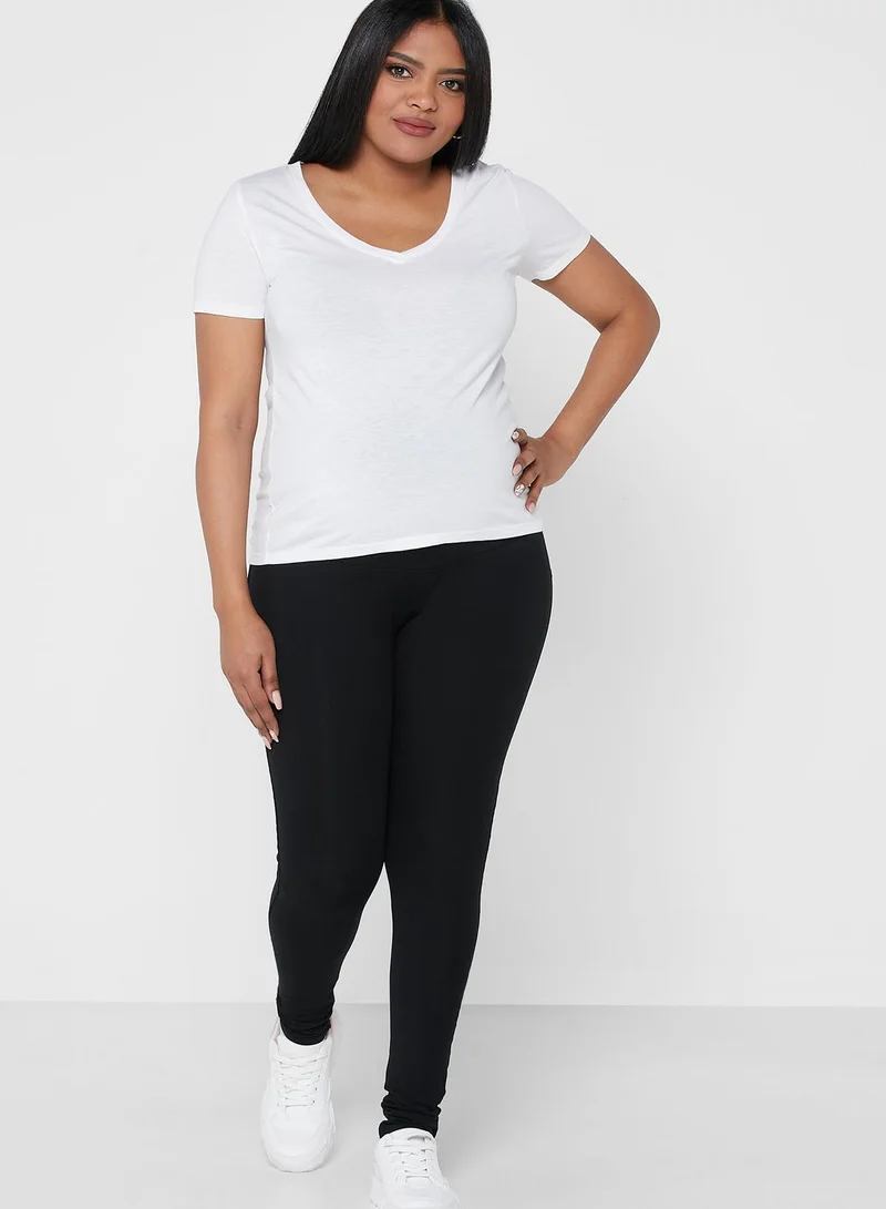 Yours Clothing 2 Pack Full Length Leggings