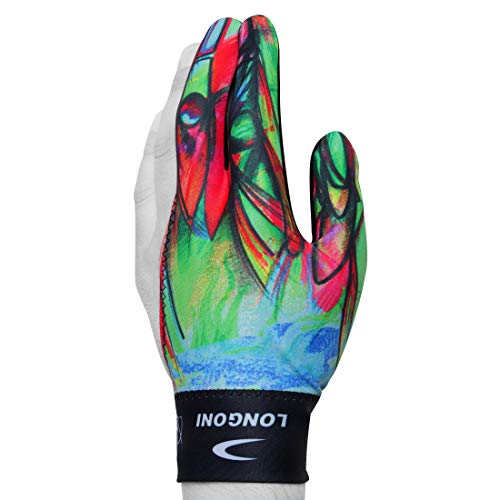 LONGONI Billiard POOL CUE GLOVE Fancy Leonardo 1 for Left hand - Image 2