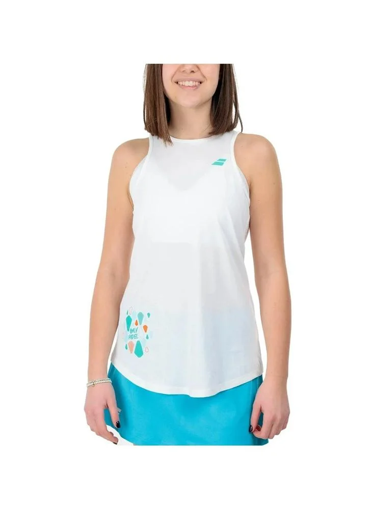 Babolat Babolat Padel Tank Padel-6Ws24072Sms-1000, Color - White, (French Brand)