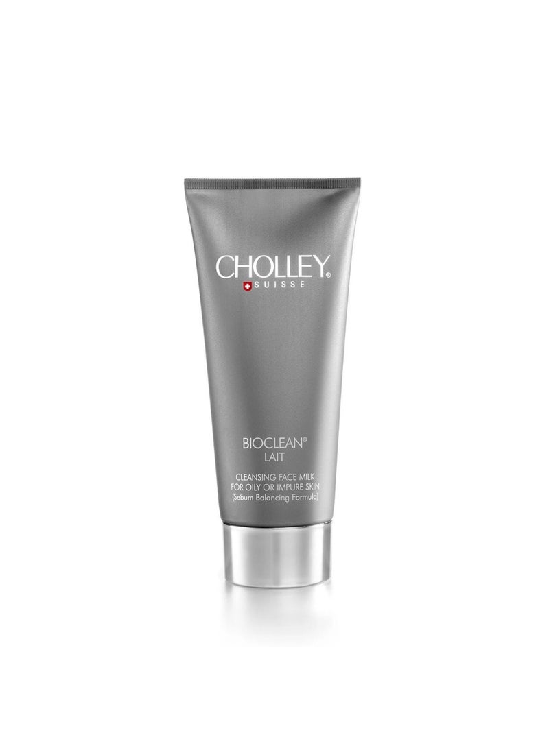 CHOLLEY Suisse BIOCLEAN Lait Cleansing Milk for Oily & Combination Skin – Sebum Balancing Face Cleanser to Remove Impurities, Excess Oil & Makeup – Purifying Facial Cleanser – 200ml - Image 3