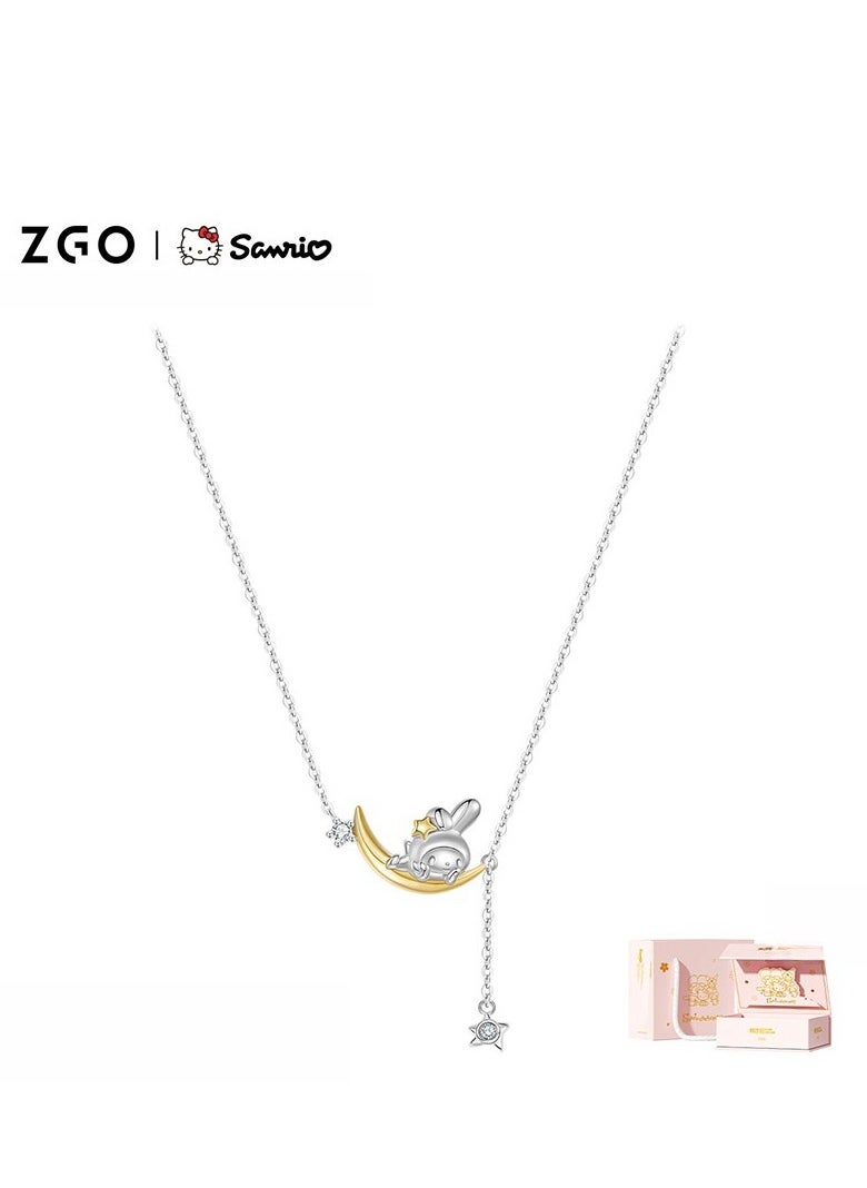 ZGO Pure Silver Necklace , Birthday And School Start Gift, Exquisite Jewelry  - Image 1
