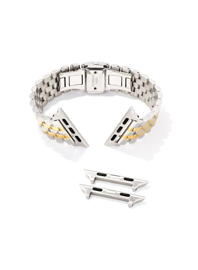 Kendra Scott Alex 5 Link Watch Band in Gold & Silver Stainless Steel