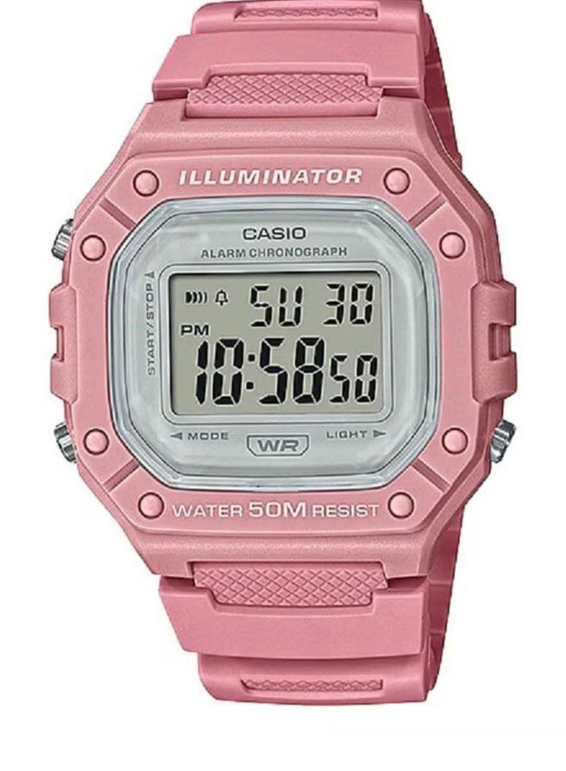 CASIO Resin Digital Wrist Watch W-218HC-4AVDF - Image 1