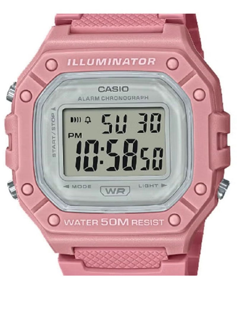 CASIO Resin Digital Wrist Watch W-218HC-4AVDF - Image 3