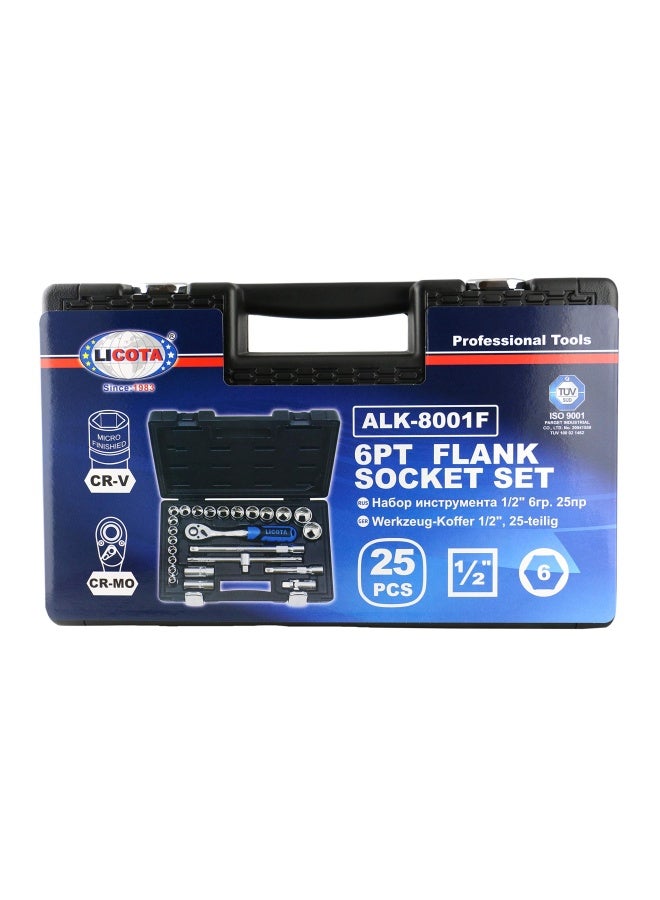 LICOTA طقم مفاتيح فلك 1/2 بوصة 25 قطعة 6 نقاط Alk-8001F - Image 1