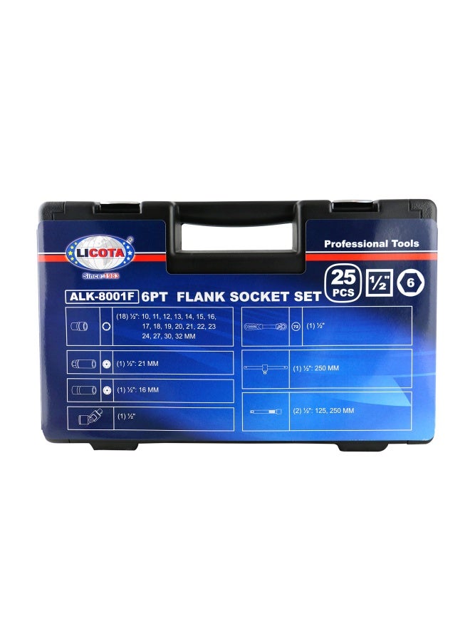LICOTA طقم مفاتيح فلك 1/2 بوصة 25 قطعة 6 نقاط Alk-8001F - Image 2