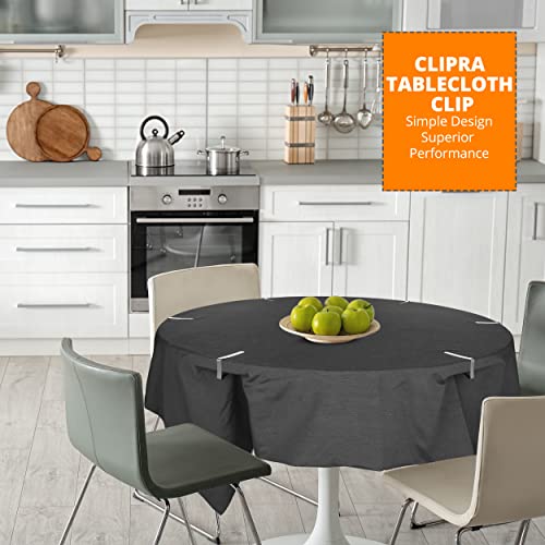 Clipra Tablecloth Clips [USA Based Brand] - 12 Pack Stainless Steel, Rust Proof Table Clips for Home, Restaurants, Picnic, Party, Dining Tables - Fits Up to 1.8 Inch Thick Tables - Image 5
