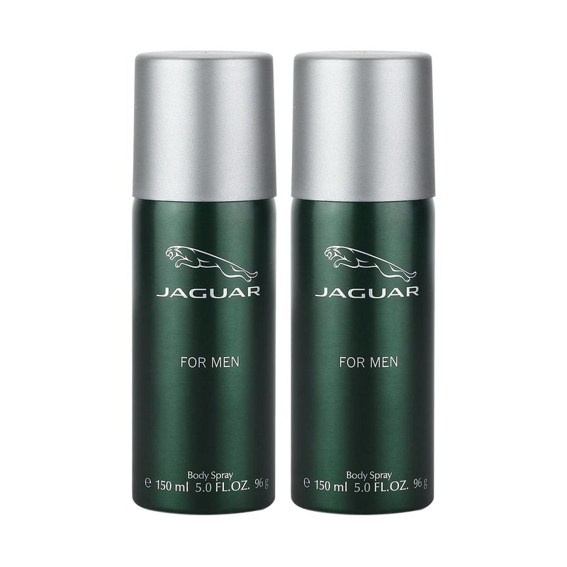 Jaguar For Men Deodorant Spray 150ml (Pack of 2) - Image 1