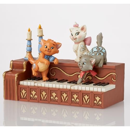 Enesco Disney Traditions Collection by Jim Shore The Aristocats Kittens Playing on a Piano Figurine Stone Resin Hand Painted Collectible Classic Disney Figurines Home Decor Statue 492 Inch - Image 3