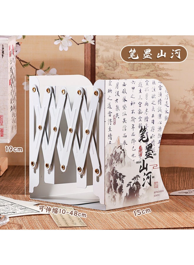 Kaba Bear Creative Student Desktop Retractable Bookshelf Cartoon Office Books Bookshelf Folding Storage Bookend Display Rack - Image 1