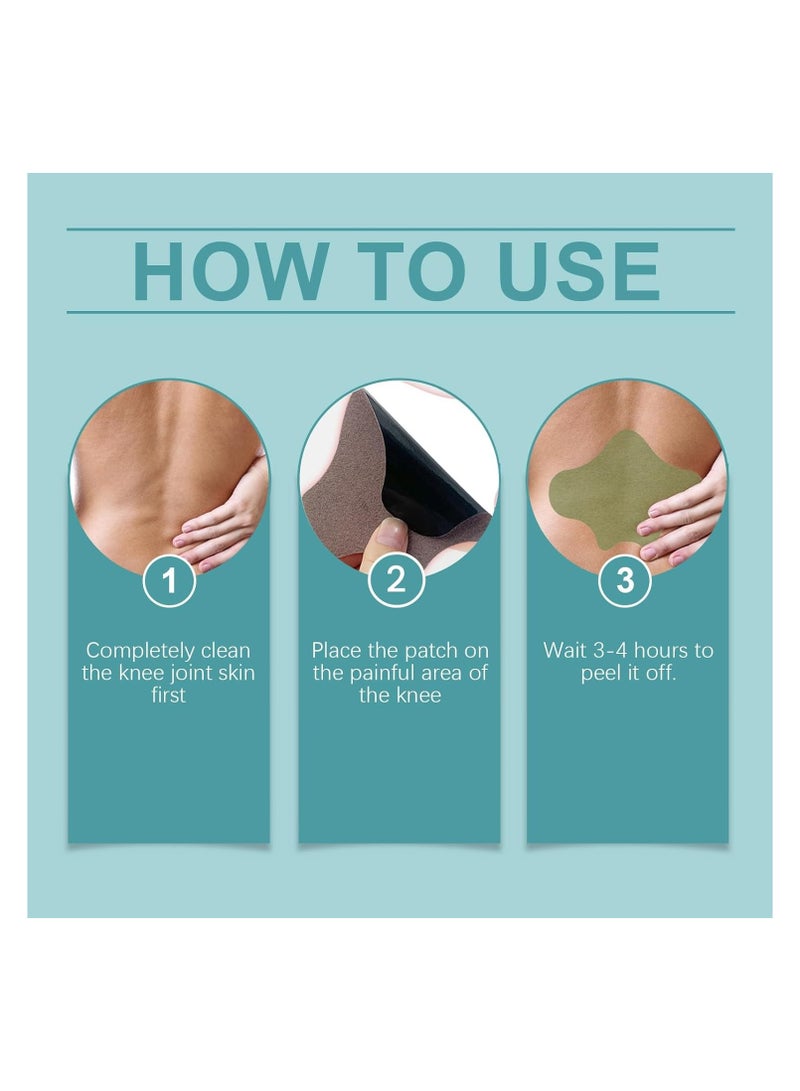 SYOSI 36PCS Pain Relief Patches, Pain Relieving Patch, Wormwood Heat Patches for Back Pain, Heat Patches for Pain Relief, Knee Pain Patches, Shoulder Heat Patch, Heat Patches Neck Pain, Muscle Pain Relief - Image 3