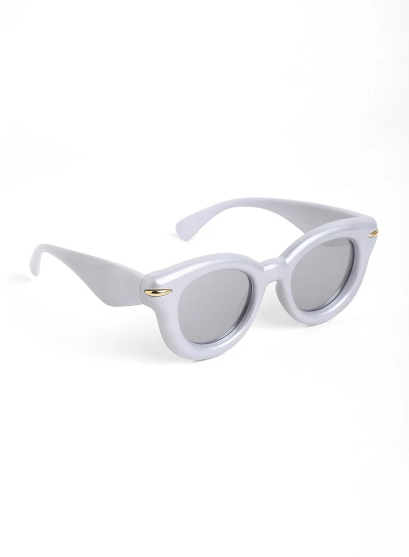 Haute Sauce The Pillow Wayfarer Sunglasses - Cloud Grey
