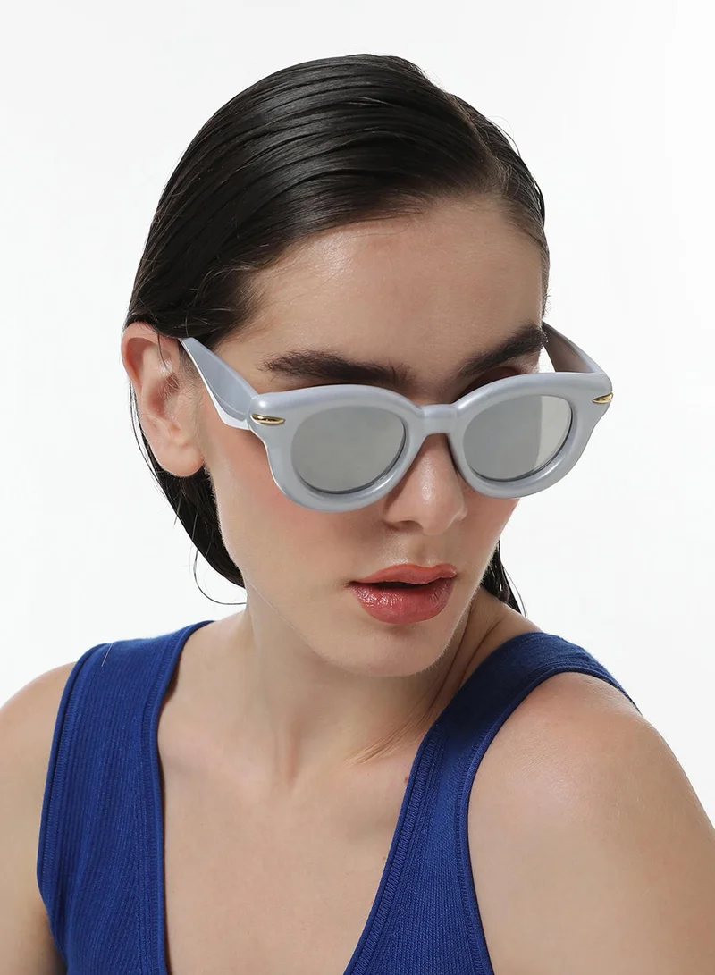 Haute Sauce The Pillow Wayfarer Sunglasses - Cloud Grey