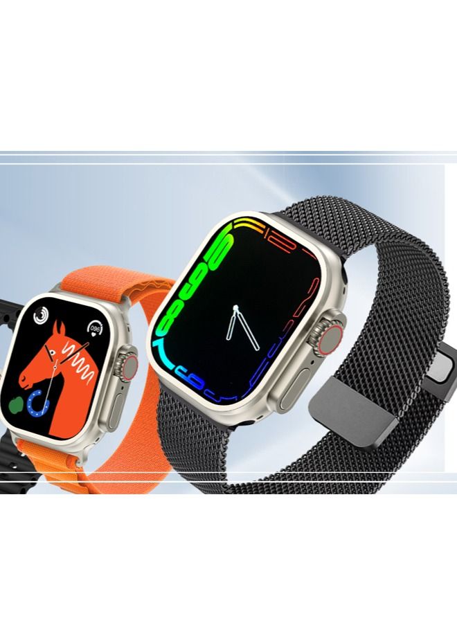 JOYFOCUS Wireless Charging Low Power Smart Sports Watch S9 Ultra with Two Additional Replacement Band - Image 2