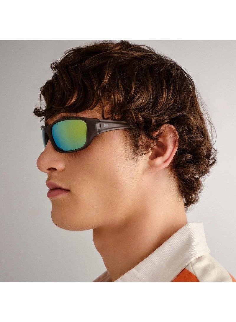 Solarized NARROW WRAP Sunglasses Matte Grey – Sporty Slim Fit UV400 Wraparound Eyewear, Lightweight Dailywear Shades for Men & Women - Image 4