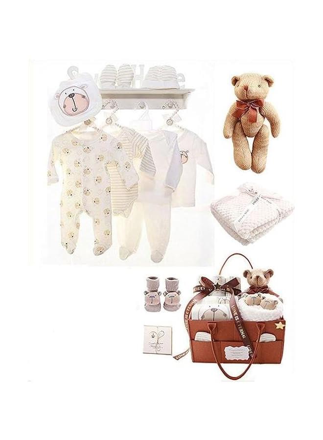 Gonice Newborn Gift Set for Baby Boy＆Girl Infant Gift Set Baby Gifts Premium Cotton Baby Clothes Accessories Set Fits Newborn to 3 Months (Bear) - Image 2