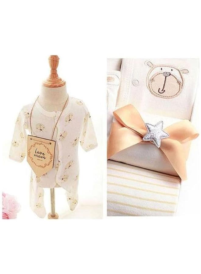 Gonice Newborn Gift Set for Baby Boy＆Girl Infant Gift Set Baby Gifts Premium Cotton Baby Clothes Accessories Set Fits Newborn to 3 Months (Bear) - Image 3