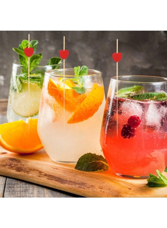 Valentine’s Day Decoration Wooden Food Picks – Set of 25 Wooden Sticks with Red Heart Design for Decorating Fruits, Desserts, and Appetizers, Perfect for Valentine’s Day Parties, Romantic Dinners, and Anniversary Celebrations - Image 4