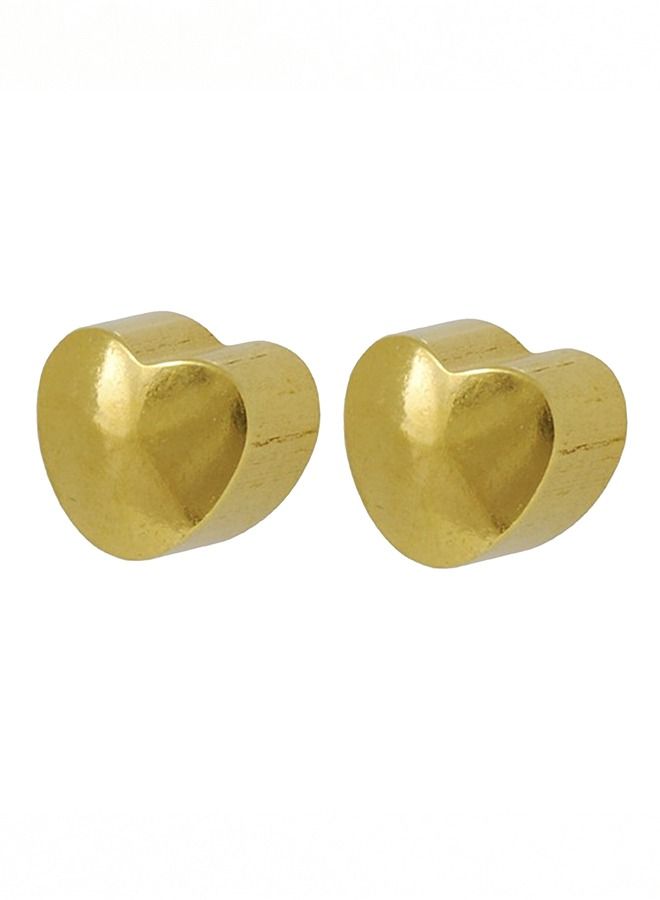 Studex 3MM Heart 24K Pure Gold Plated Ear Studs - Image 1