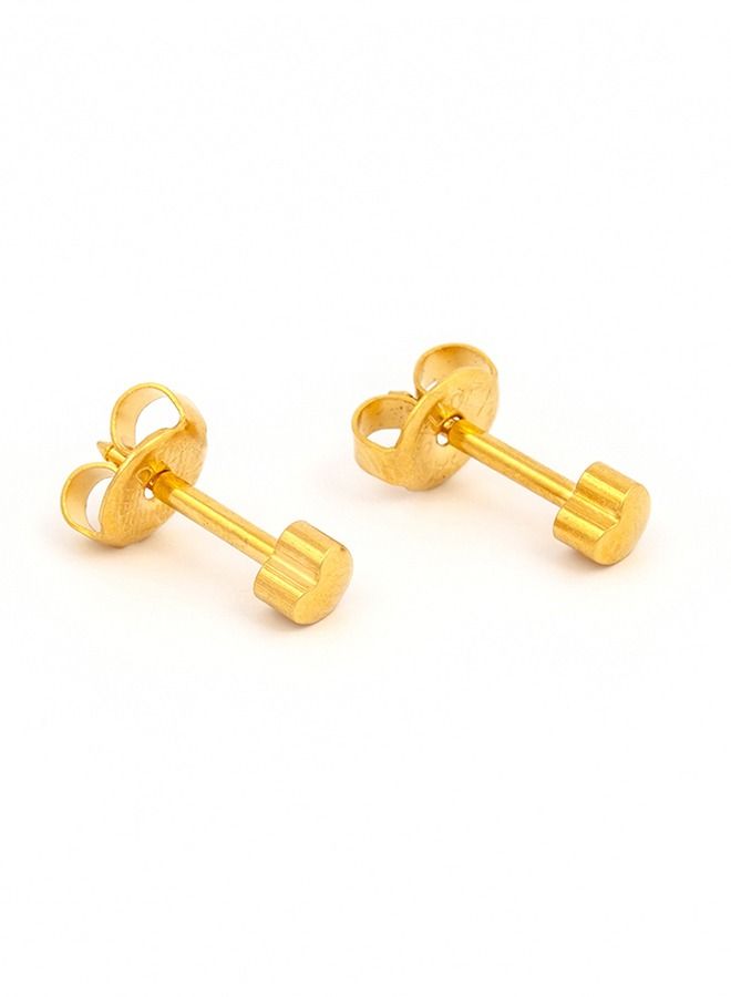 Studex 3MM Heart 24K Pure Gold Plated Ear Studs - Image 2