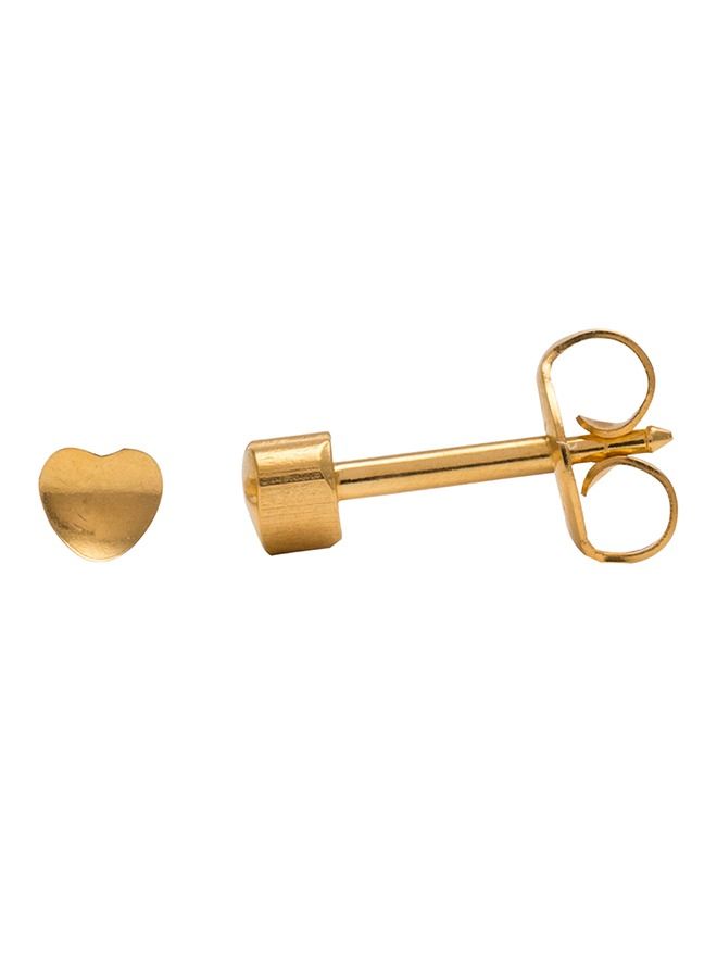 Studex 3MM Heart 24K Pure Gold Plated Ear Studs - Image 3