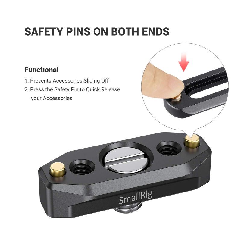 SmallRig NATO Rail with Locating Screw for ARRI 48mm BUN2521B - Image 4