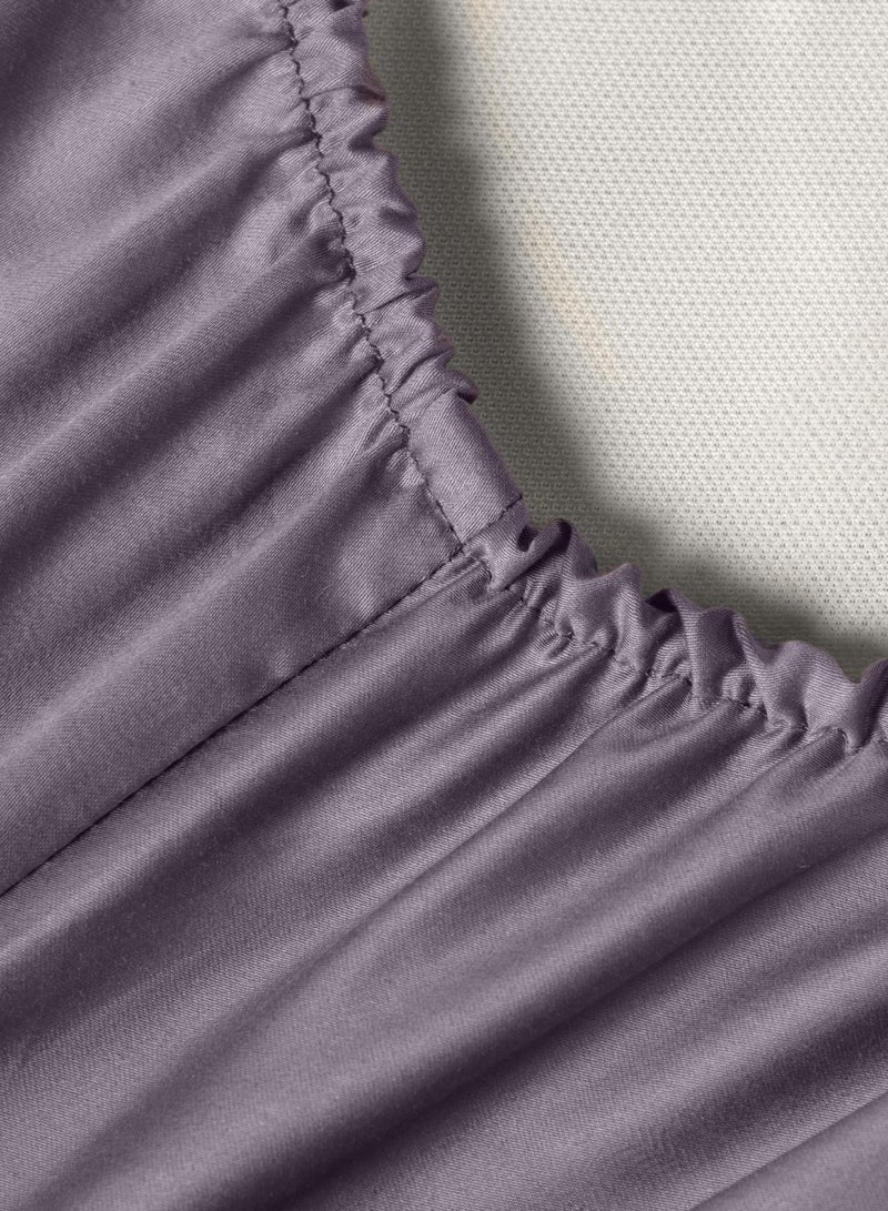 اسكونا Fitted Sheet 180x200 Askona Comfort Maco Sateen Purple Haze - Image 2