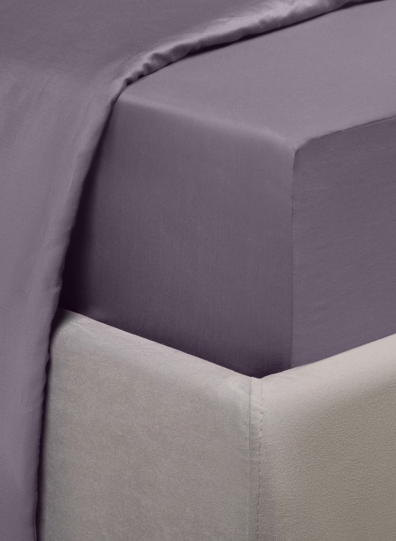 اسكونا Fitted Sheet 180x200 Askona Comfort Maco Sateen Purple Haze - Image 4
