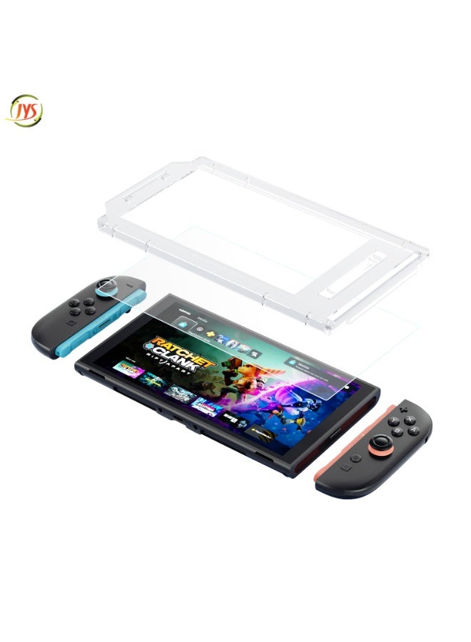 جاي واي إس واقي شاشة من الزجاج المقوى Switch2 + أداة تركيب واقي الشاشة - Image 1