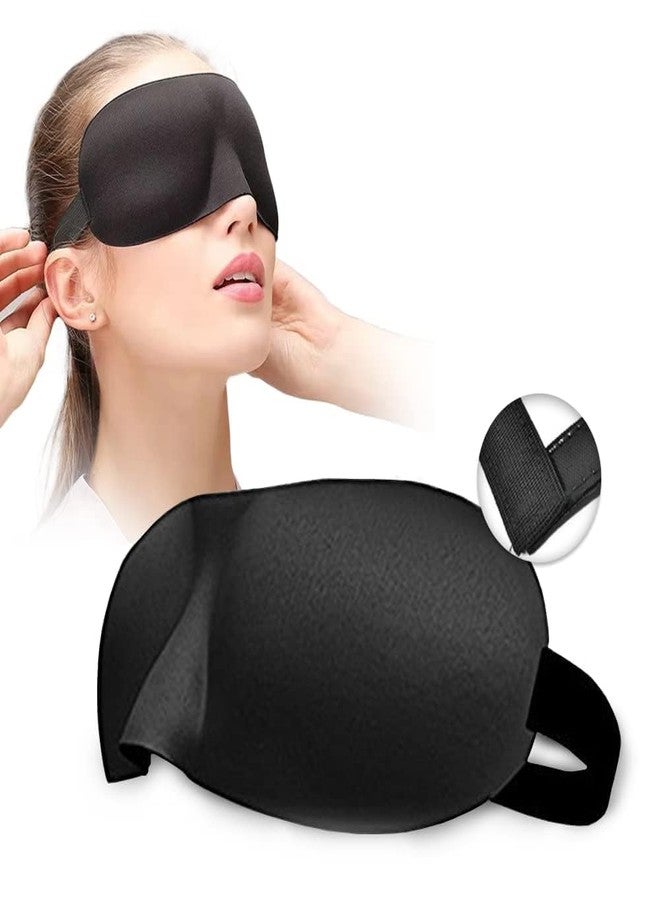 GOMNIK Silk Sleep Eye Mask for Men & Women – Adjustable 3D Contoured Sleeping Mask for Travel, Meditation, Nap & Relaxation | Ultra-Soft Blindfold Design - Image 2