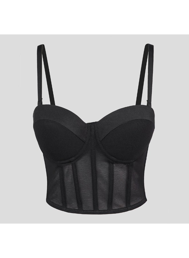 Nariele صدرية ضيقة مريحة صديقة للبشرة وقابلة للتنفس بتصميم عظم السمكة جديدة - Image 1