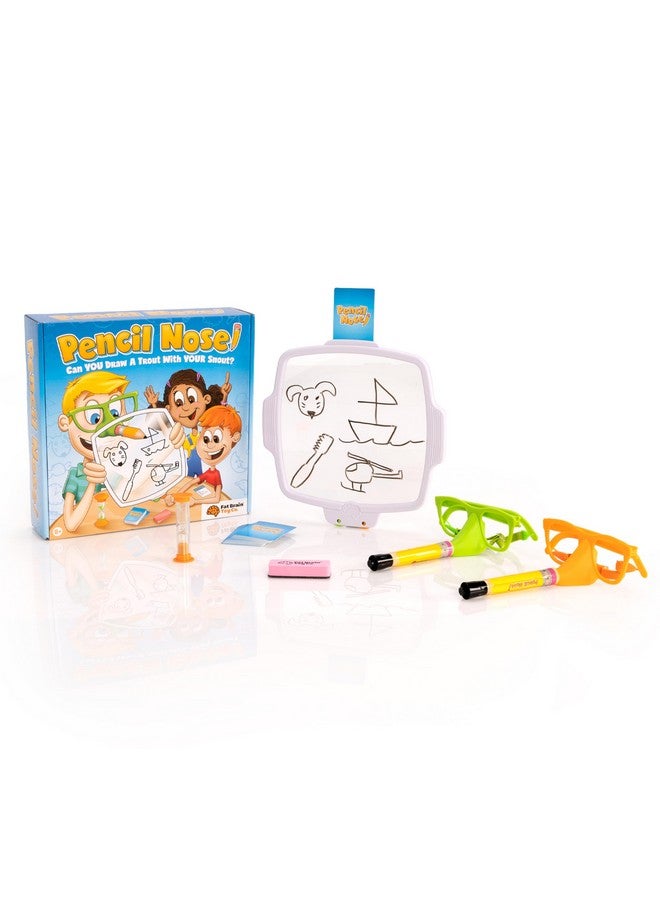 Fat Brain Toys Fat Brain Toys Pencil Nose, Board Games for Family Night, Party Game for Kids 8 Years and Up and Adults  - Image 1