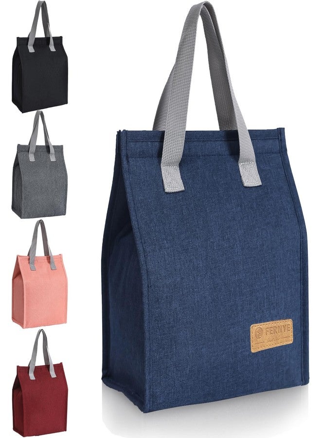 FERNYE Lunch Bags for Women/Men,Waterproof Reusable Portable Lunch Tote,Designed for Adults,Students,Thermal Cooler Bag Ideal for Work/School/Travel/Picnic (Light Blue) - Image 1