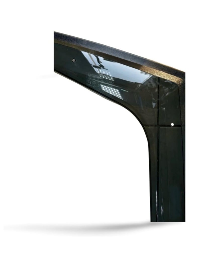 Toyota FJ Cruiser Window Visor Vent Shades, 4-Piece Set, Hard Plastic with Locks & Clips Sun & Rain Deflectors for 2007-2024 Models - Image 5