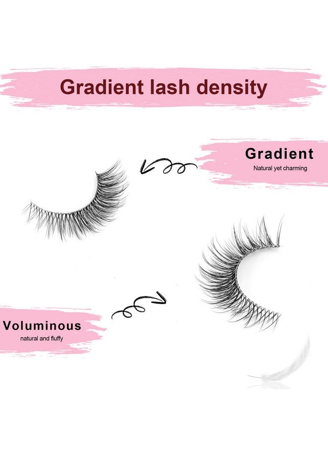 SONAFEEL - SONAFEEL Natural Wispy Lashes Cat Eye Lashes Clear Band 13mm 10Pairs Pestañas Postizas Naturales Lightweight Fake Eyelashes Natural False Lashes - Image 1