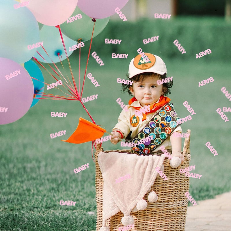 Garneck 200pcs Shower Confetti Table Scatter in Pink, Birthday Party Decoration and Gender Reveal Ornament, Festival Scatter Confetti for Celebration - Image 4