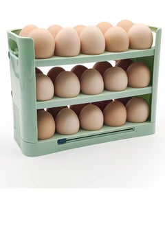 Bukela Egg storage box refrigerator side door dedicated narrow multi-layer flip egg box fresh-keeping food grade egg rack artifact  - Image 1