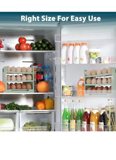 Bukela Egg storage box refrigerator side door dedicated narrow multi-layer flip egg box fresh-keeping food grade egg rack artifact  - Image 2