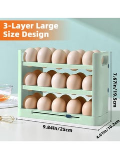 Bukela Egg storage box refrigerator side door dedicated narrow multi-layer flip egg box fresh-keeping food grade egg rack artifact  - Image 5
