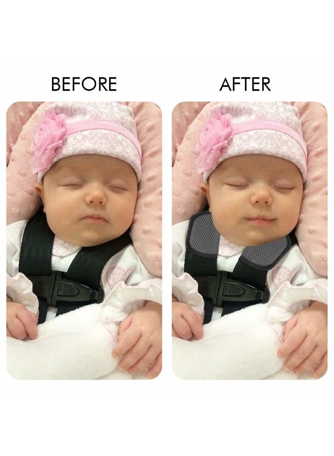 accmor Baby Car Seat Strap Covers, Car Seat Strap Pads, Baby Seat Belt Covers, Stroller Belt Covers, Baby Head Support, Baby Shoulder Pads, Soft - Image 3