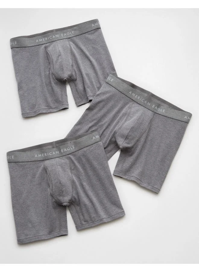 امريكان ايجل AEO Men's 6" Classic Boxer Brief 3-Pack