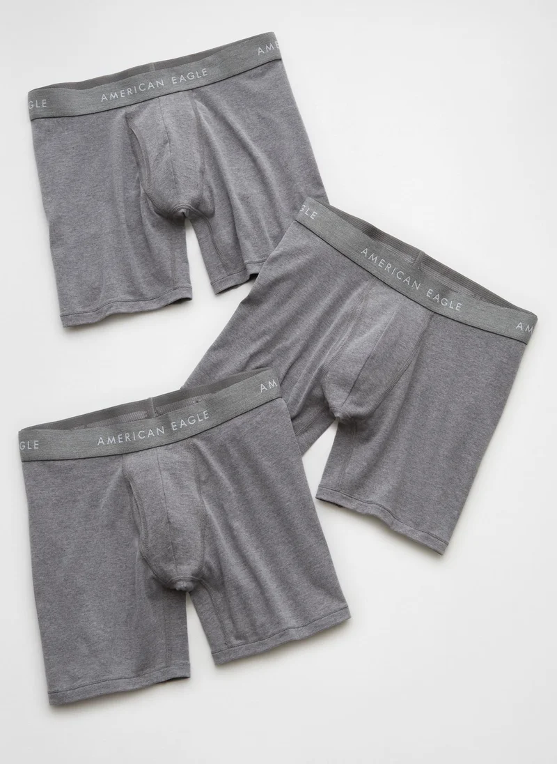امريكان ايجل AEO Men's 6" Classic Boxer Brief 3-Pack